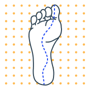 foot analysis icon